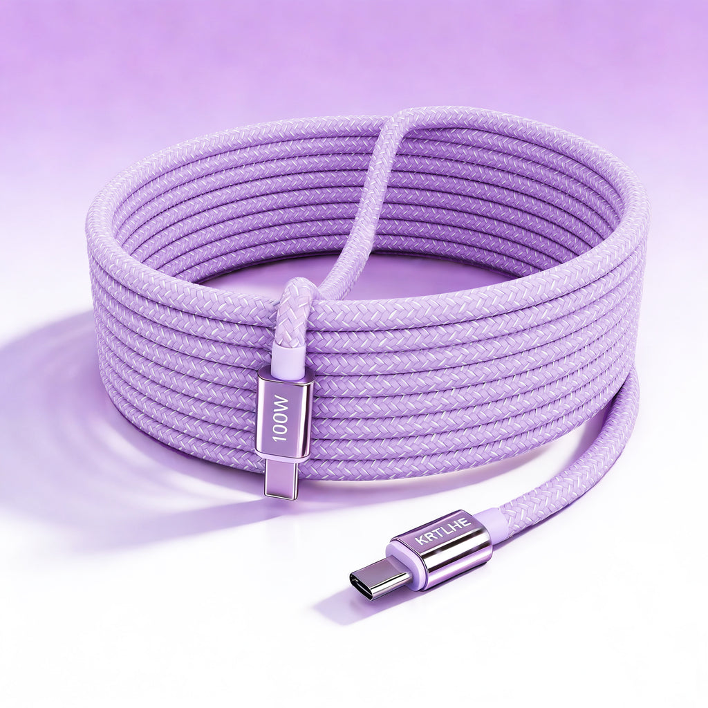 (2pcs) Durable all-copper right-angle fast charging cable, 100W Max Type-C charging cable, suitable for iPhone 17/16/15 Pro Max Air, Samsung, MacBook, iPad and other USB-C interface devices.