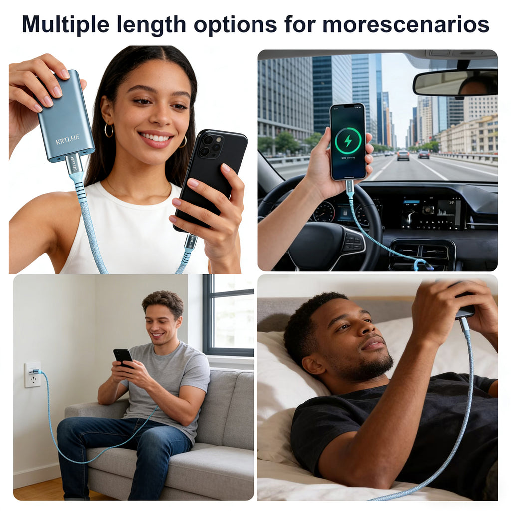 (2pcs) Durable all-copper 100W maximum power Type-C charging cable, compatible with iPhone 17/16/15 Pro Max Air, Samsung, MacBook, iPad and other USB-C interface devices.