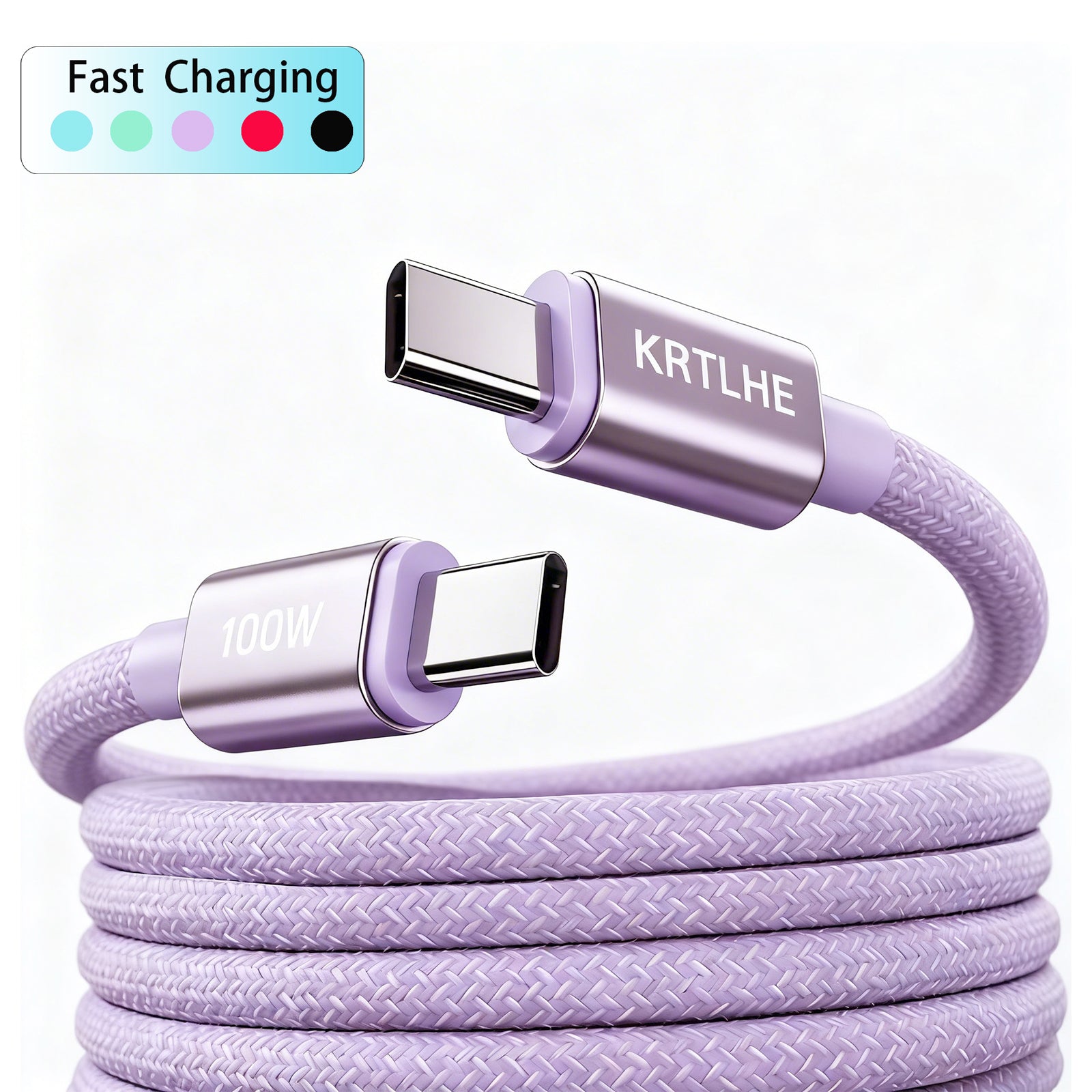 (2pcs) Durable all-copper right-angle fast charging cable, 100W Max Type-C charging cable, suitable for iPhone 17/16/15 Pro Max Air, Samsung, MacBook, iPad and other USB-C interface devices.