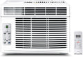 5,000 BTU Window Air Conditioner — Covers up to 150 sq. ft. — Features an easy-to-use, reusable filter and remote control — Suitable for bedrooms, living rooms, and home offices — Electronic control panel