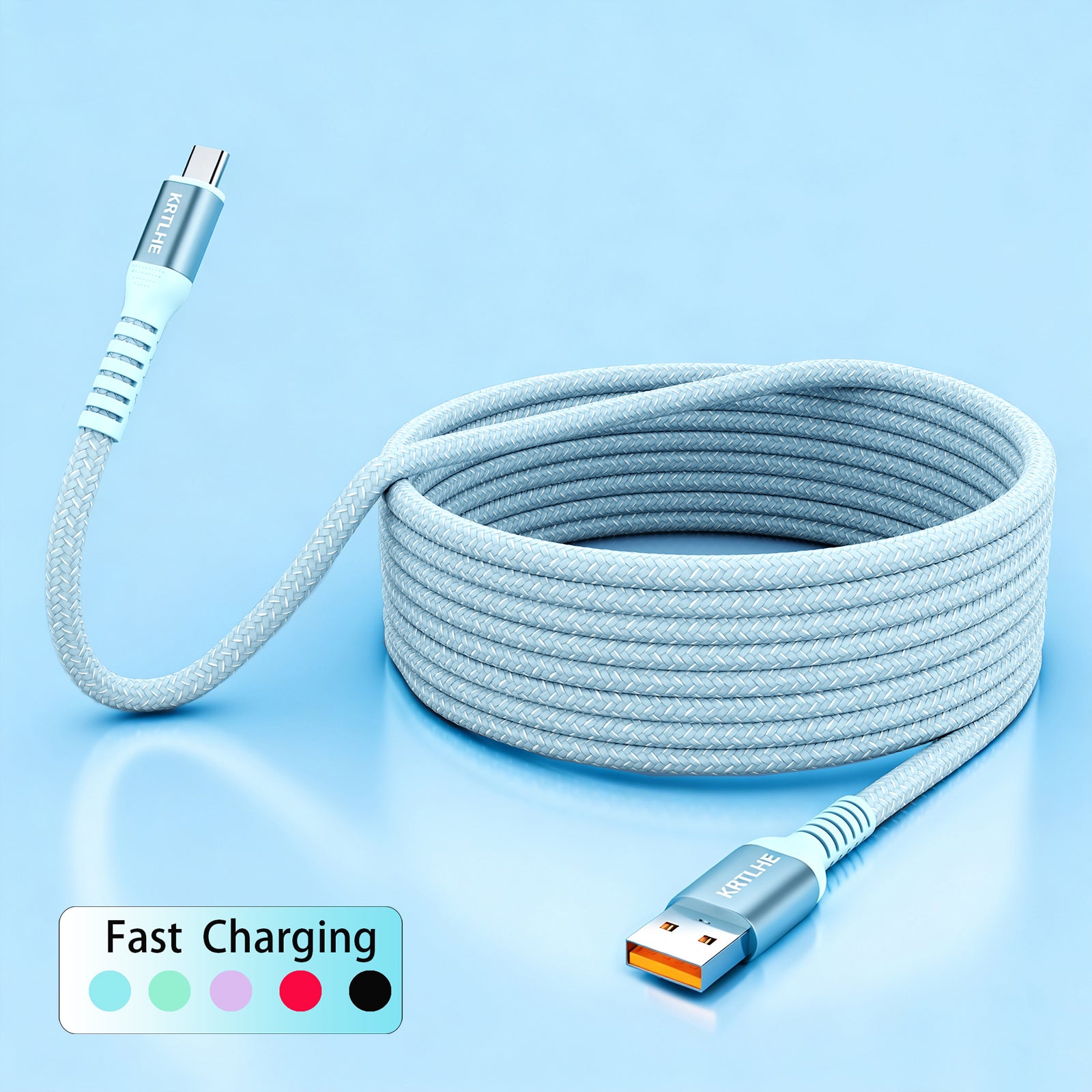 (2pcs) Durable all-copper 100W maximum power Type-C charging cable, compatible with iPhone 17/16/15 Pro Max Air, Samsung, MacBook, iPad and other USB-C interface devices.